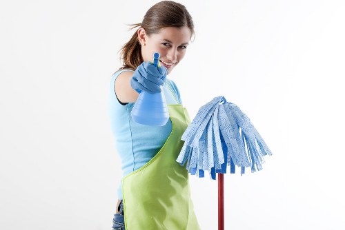 Professional carpet cleaning in a London home with attention to high-traffic areas