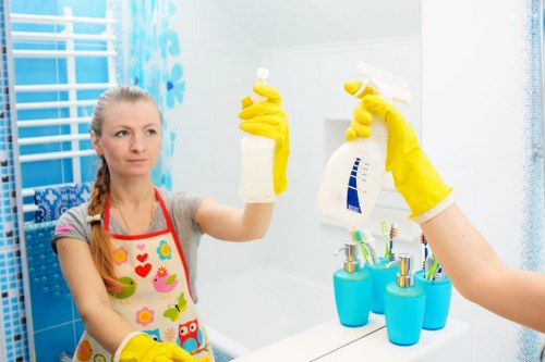 Illustration of a customer complaint review for flat cleaning services