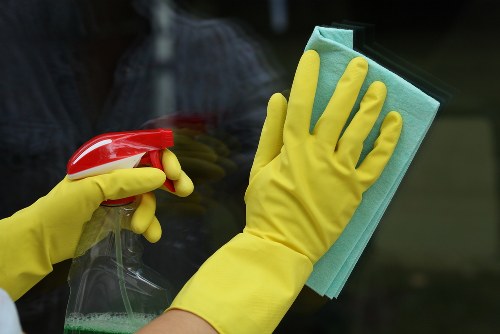 Professional house cleaning in a London home