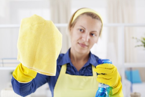 Clean and tidy London flat interior with fresh surfaces