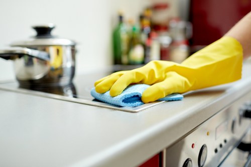 Deep cleaning service in a London apartment