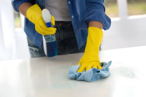 Local cleaners carrying out a full property deep clean